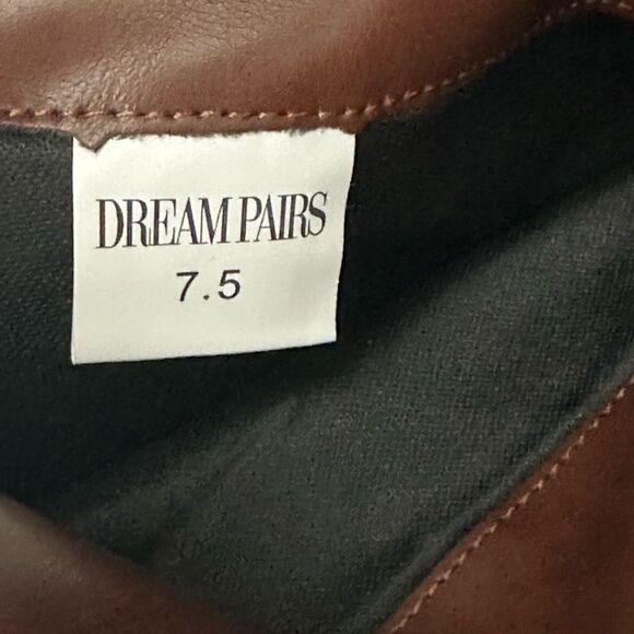 Dream Pairs Brown Knee High Chunky Heel Boots Women's 9.5 NIB Tall Boot - Picture 6 of 8